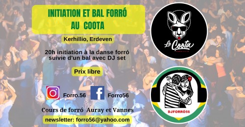 Initiation et bal forró au Coota - 20H